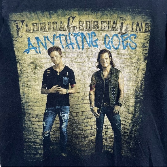 Gildan T-Shirt Mens Medium Multicolor 100% Cotton Florida Georgia Line Concert - Picture 4 of 15